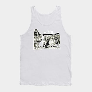 Preacher at the pulpit in a Christian temple Tank Top